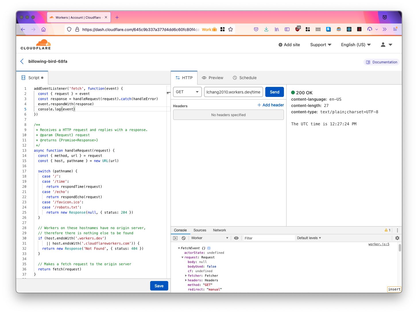 Cloudflare Development Environment